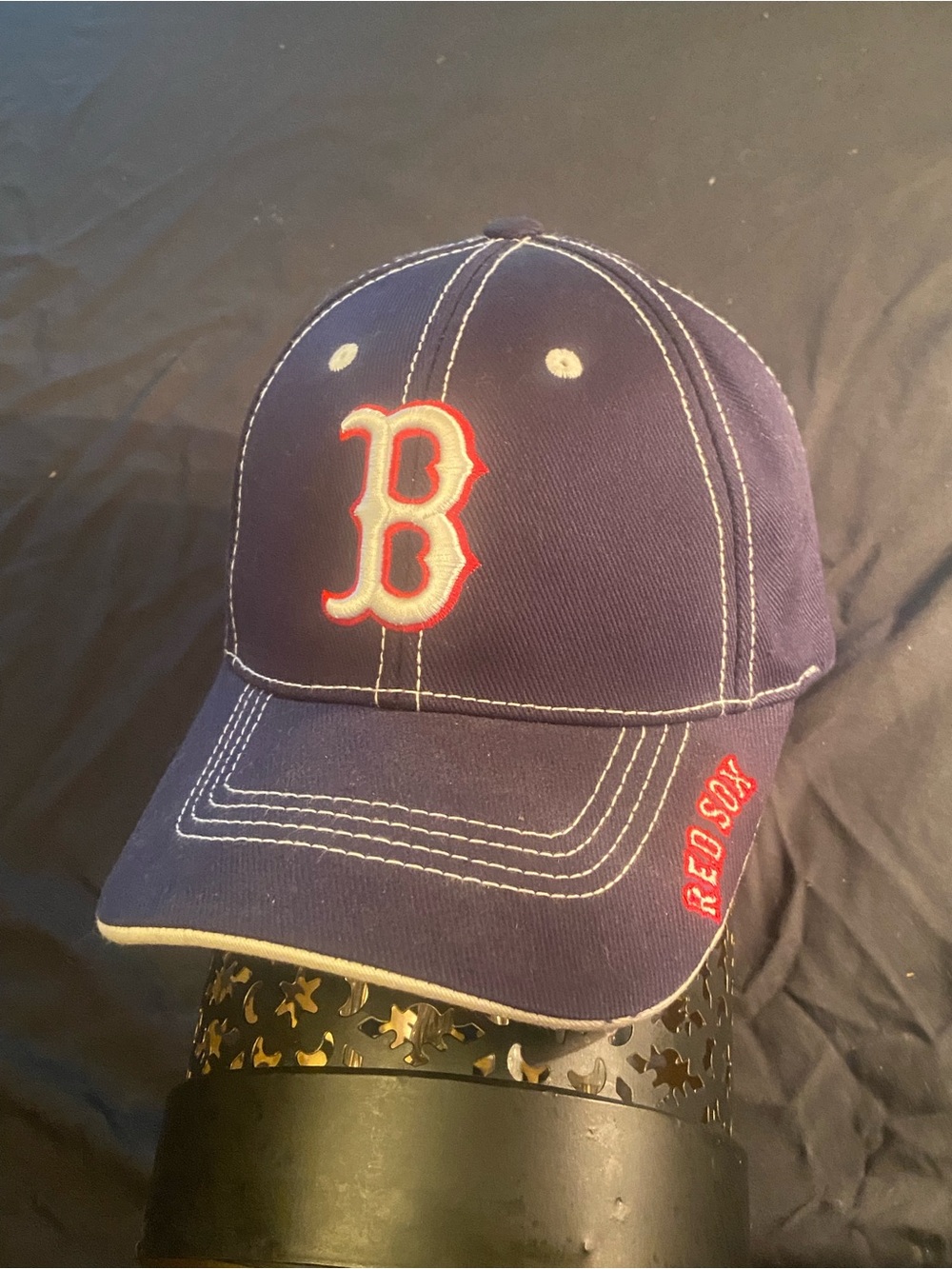 Fan Favorite Boston Red Sox MLB Baseball Adjustable Cap Hat One Size Blue EUC